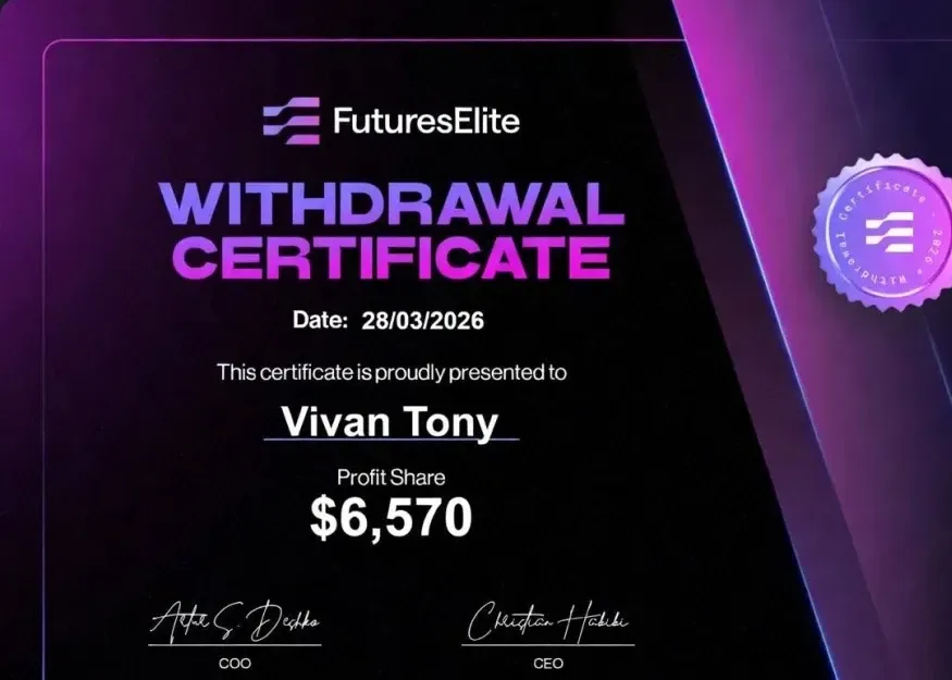 Vivian Tony payout certificate, $6,570